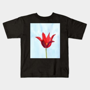 Lily Flowering Tulip Kids T-Shirt